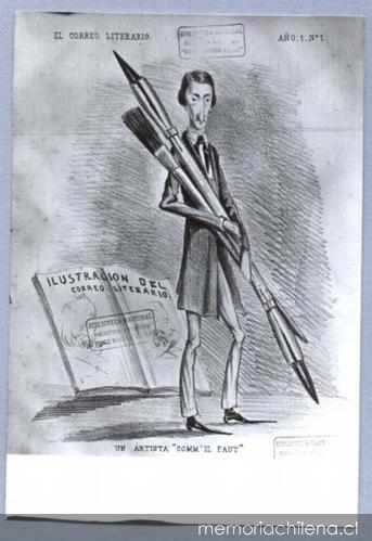 Antonio Smith, “Autorretrato de Antonio Smith. Un artista “comme il faut’”, El Correo Literario, n.º 1, 18 de julio de 1858, s.p.