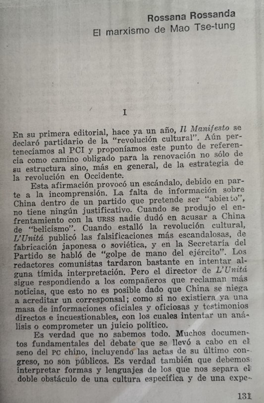 Maquetación de párrafos en los Cuadernos de Pasado y Presente.