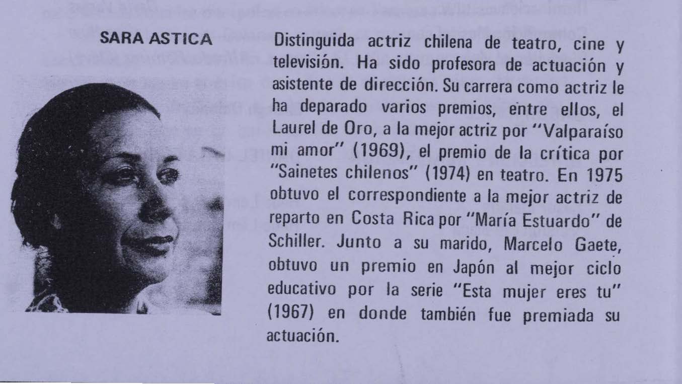 S.i., detalle de programa de mano de la obra Sabor a miel, Teatro Universitario de la Universidad de Costa Rica, 1976.